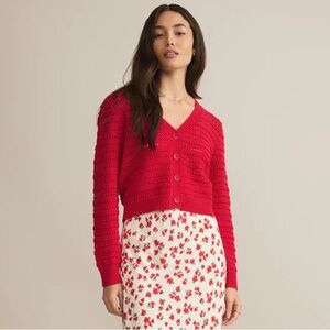 Z Supply Romance Cardigan in Cherry